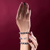 Ritual | Silver Skulls x Black | Macrame Bracelet